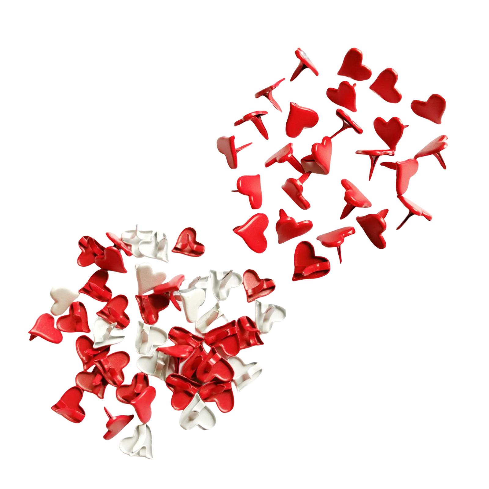 Embellishments For Scrapbooking - 200 Pezzi Fermagli Metallici per Carta,
