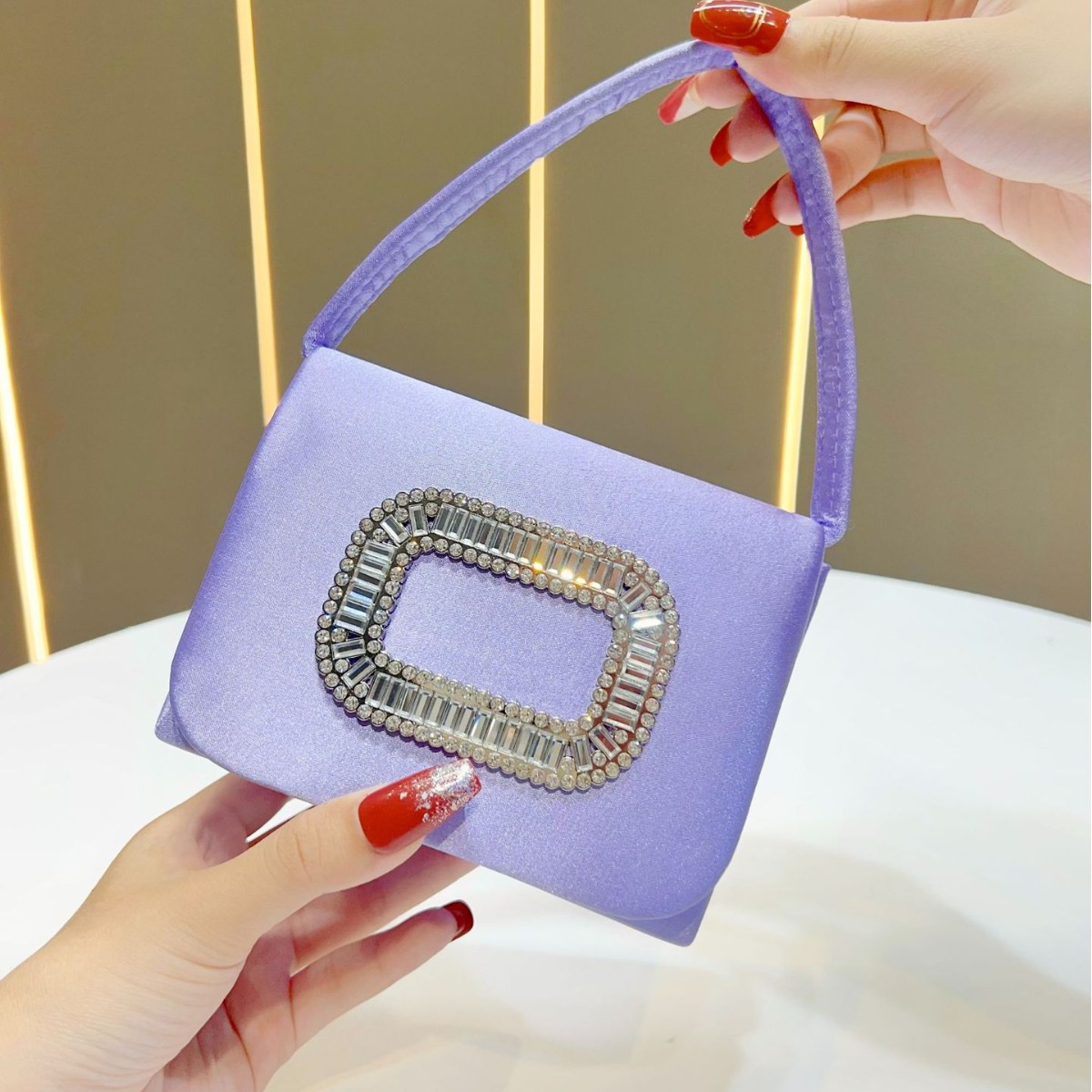 Mini borsa quadrata di lusso B - Tassel Fringe Trim recensione e prezzo