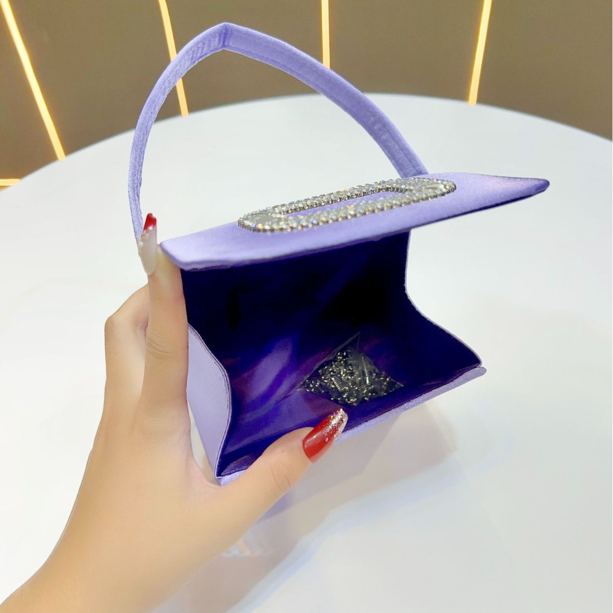 Mini borsa quadrata di lusso B - Tassel Fringe Trim recensione e prezzo