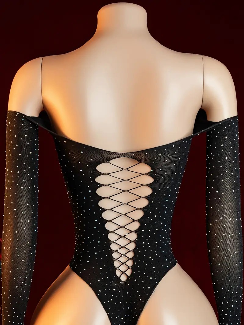 Body in Rete con Strass e Diam - Crystal Mesh Fabric recensione e prezzo
