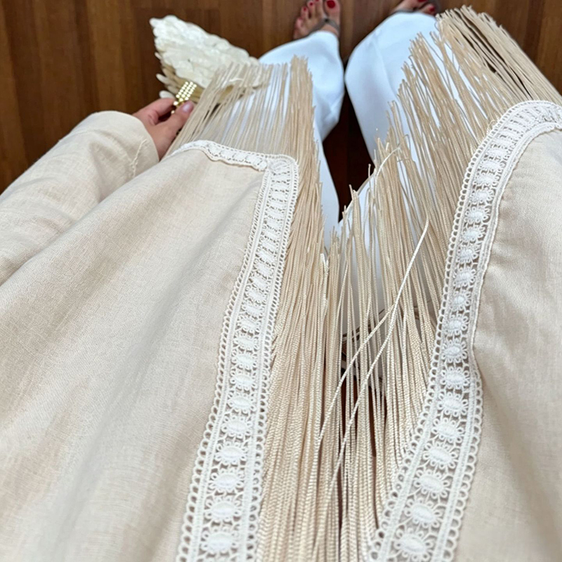 Cardigan da donna con colletto - Tassel Fringe Trim recensione e prezzo