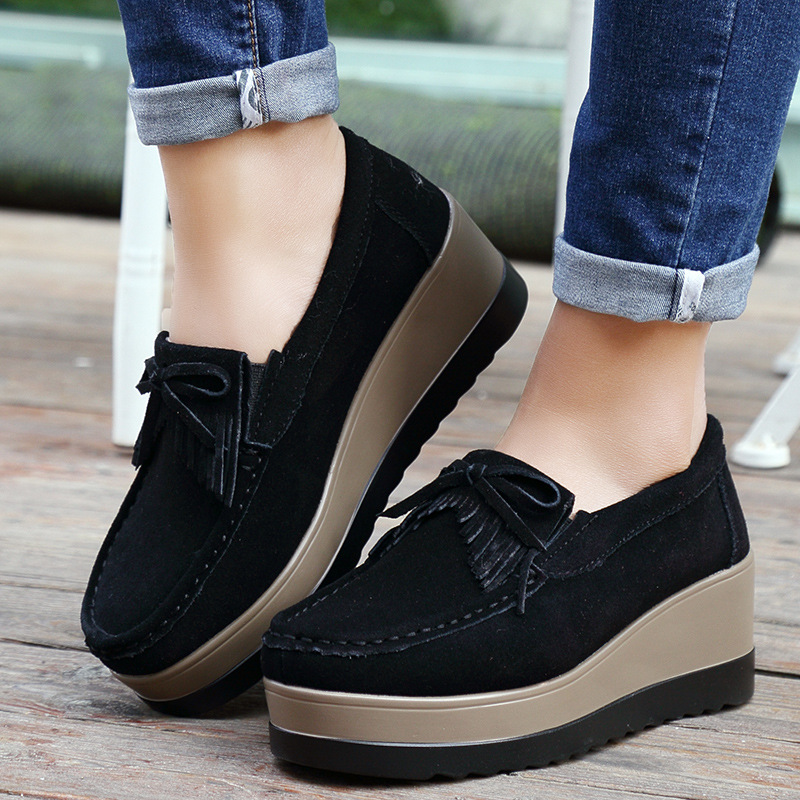 Fashon Scarpe in pelle scamosc - Tassel Fringe Trim recensione e prezzo