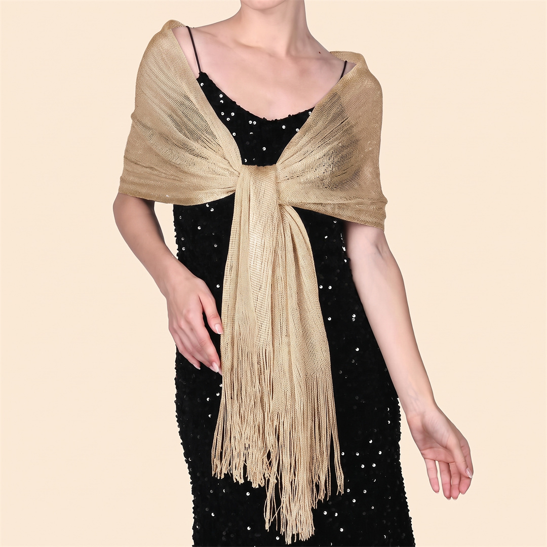 Sciarpa Hijab Luccicante Dorat - Tassel Fringe Trim recensione e prezzo